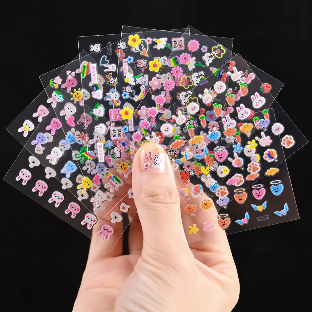 Animal Nail Art Stickers 🐰