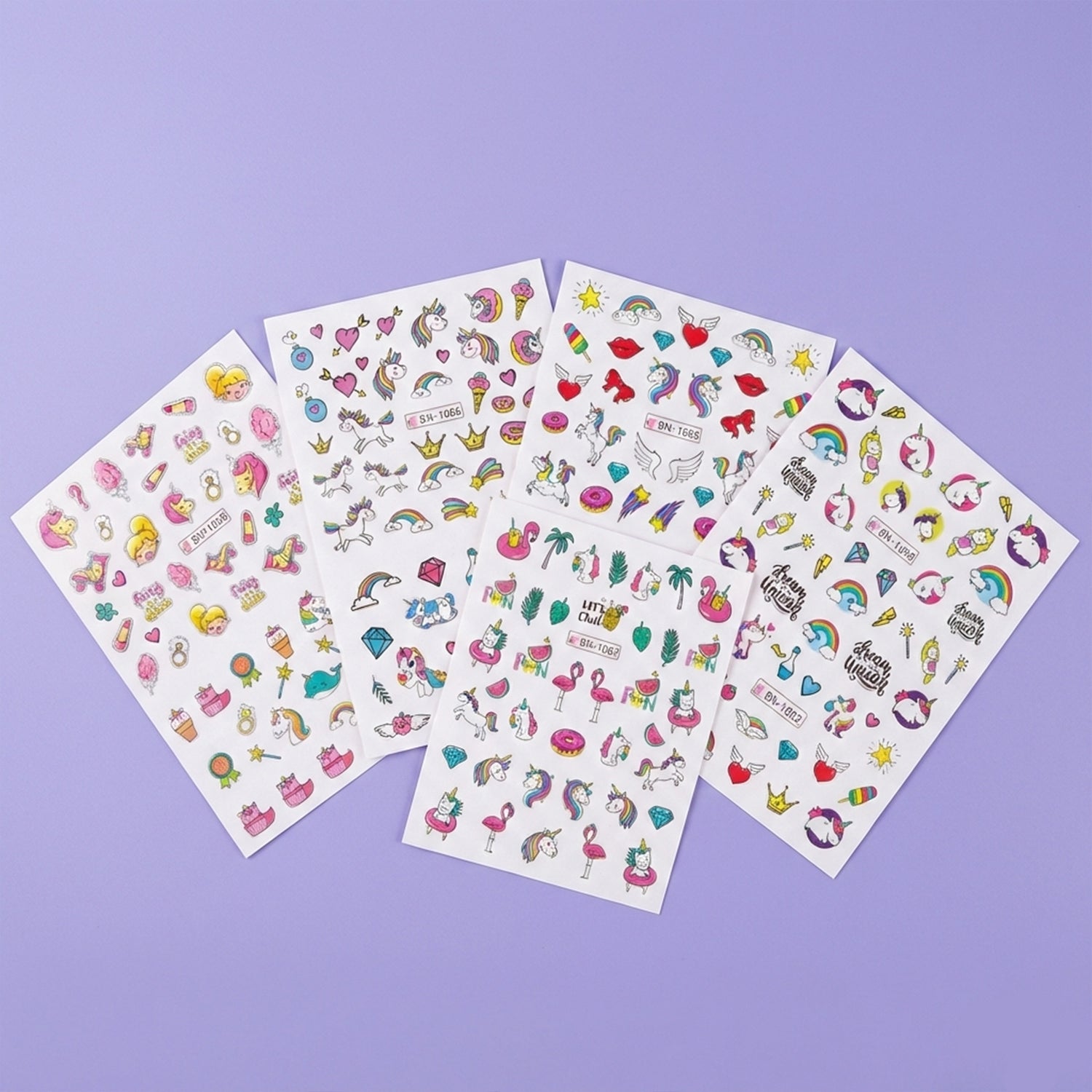 Unicorn Nail Art Stickers 🦄